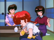 Ranma becomes angry with Nabiki