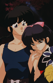 Akane abraza a Ranma