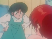 Akane questions Ranma - Case of the Furinkan Stalker!