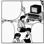 Ranma watches video