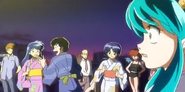 Akane (along with several other Rumiko Takahasi characters) in Urusei Yatsura OVA 12