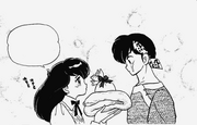 Akari gives Ryoga gifts