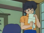 Ranma reads Ryoga's letter