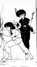 Ranma sconfigge akane