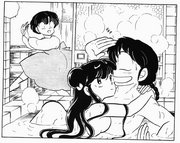 Akane finds Ranma with Shampoo