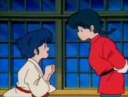 Ranma and Akane talk - Enter Mousse