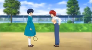 Ranma and Akane argue