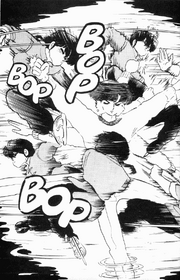 Ranma caught in Dance of Death