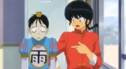 Ranma sees Gosunkugi's outfit