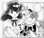 Akari visits Ryoga