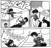 Ranma trains with Ryoga