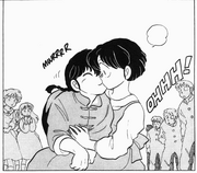 Ranma-nyah kisses Akane