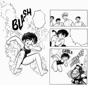 Akane jumps after Principal - Swim Like a Hammer