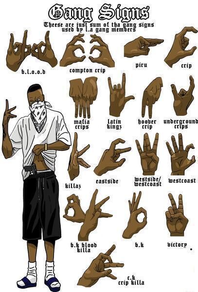Forfølge Opmærksomhed forklare Gang Signs | Rap Wiki | Fandom