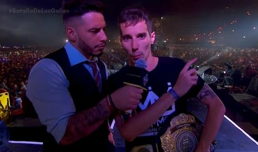 La entrevista del presentador argentino Misionero con el nuevo campeón internacional Skone.