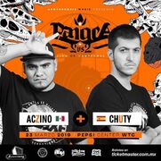 Chuty junto a Aczino, en Pangea 2019.