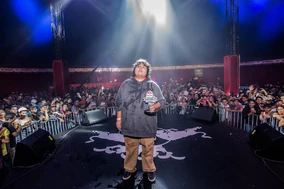 Jony, siendo bicampeón nacional, en el 2016.