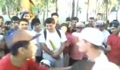 Kodigo y  enfrentándose en la final de halabalusa.