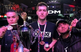 Chuty, junto a Kaiser y Aczino, en BDM Deluxe 2018.