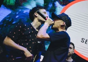 Cacha, en su popular minuto contra , jornada 6, FMS Argentina 2018.