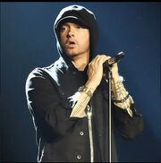 Eminem on stage