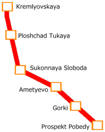 Kazan Metro Map