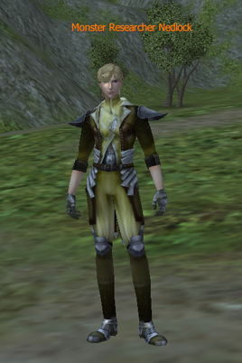 NPC - Laksy Area - Monster Researcher Nedlock