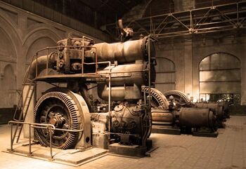 This is how power for whatevertheheck kept Columbia floating would be generated ( guts from a power plant circa 1912 ).