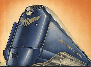 Australia had its streamlined trains too. The Atlantic Express traincars were too ornate in their decoration if you compare them to the bulk of these real streamlined pictures.