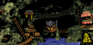 Chimp Caverns as it appears in the Game Boy Color version of Donkey Kong Country.