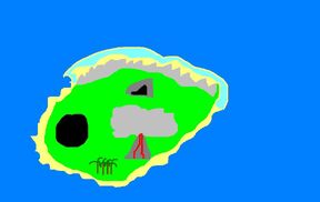 Puffle island(birds eye view)