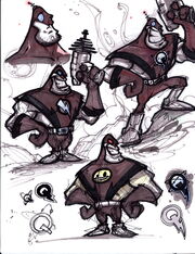 Captain Qwark from R&C (2002) concept art