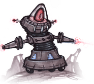 Megacorp Laser Bot concept art