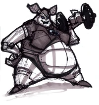 Concept art for the original game.
