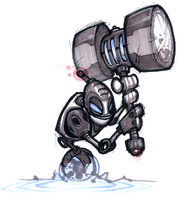 Hammer Bot concept art