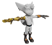Unfinished model of Rivet's early design.