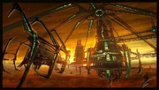 Concept art of the Ghost Station.