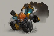 Concept art of a kerchu pyroguard.