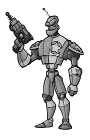 Concept art of a prison guard.