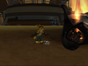 Ratchet finds Clank screen