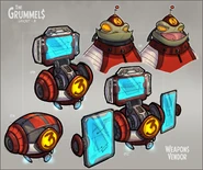 Concept art for the weapon vendor