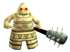 Technomite guard statue render