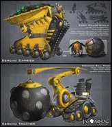 Unused A Crack in Time enemy vehicle concept art.