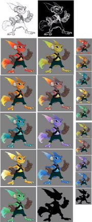 Ratchet concept art color test