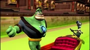 Qwark and Barney in Venantonio.