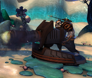 A space pirate manning a turret.