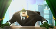 Kapteeni Qwark Galaksien välisenä presidenttinä (All 4 One).