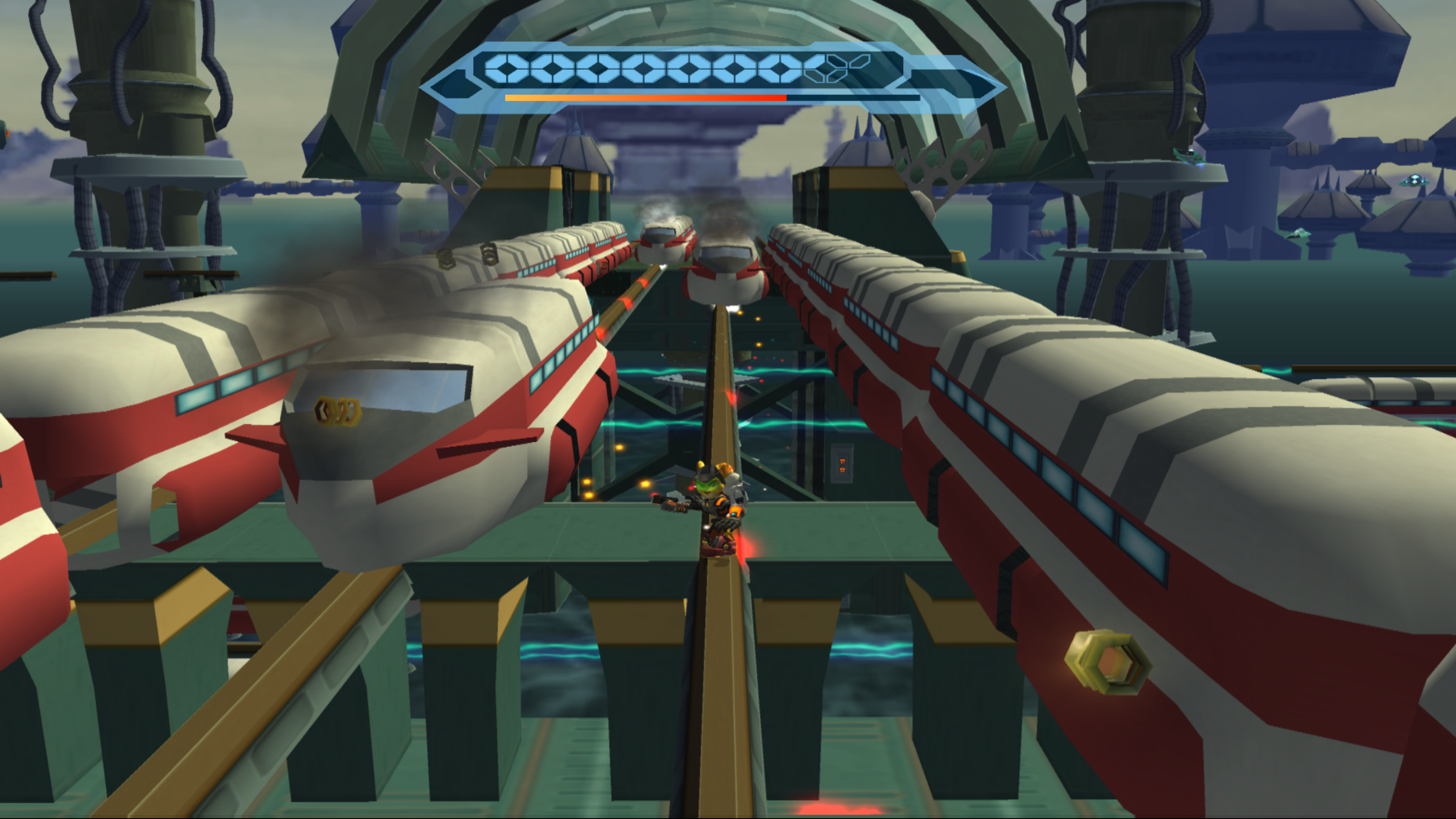 Ride the train rails | Ratchet & Clank Wiki | Fandom