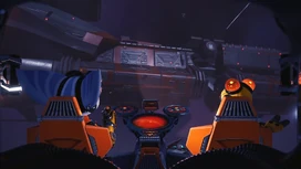 Rivet and Kit approach the Emperor's Flagship.