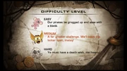 The difficulty selection menu in Quest for Booty.